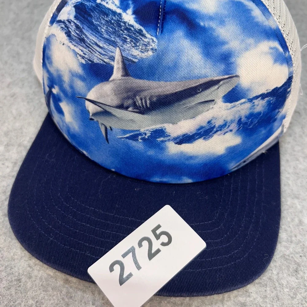 Shark Graphic Kids Blue Old Navy Trucker Hat Mesh Back Adjustable OSFA